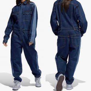 ADIDAS IVY PARK DENIM JEANS BOILER SUIT/ JUMPSUIT
